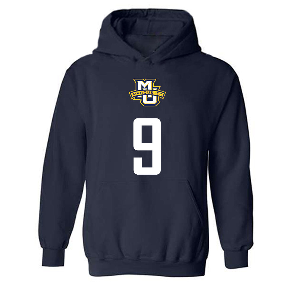 Marquette - NCAA Men's Soccer : Bence Molnar - Sports Shersey Hooded Sweatshirt-0