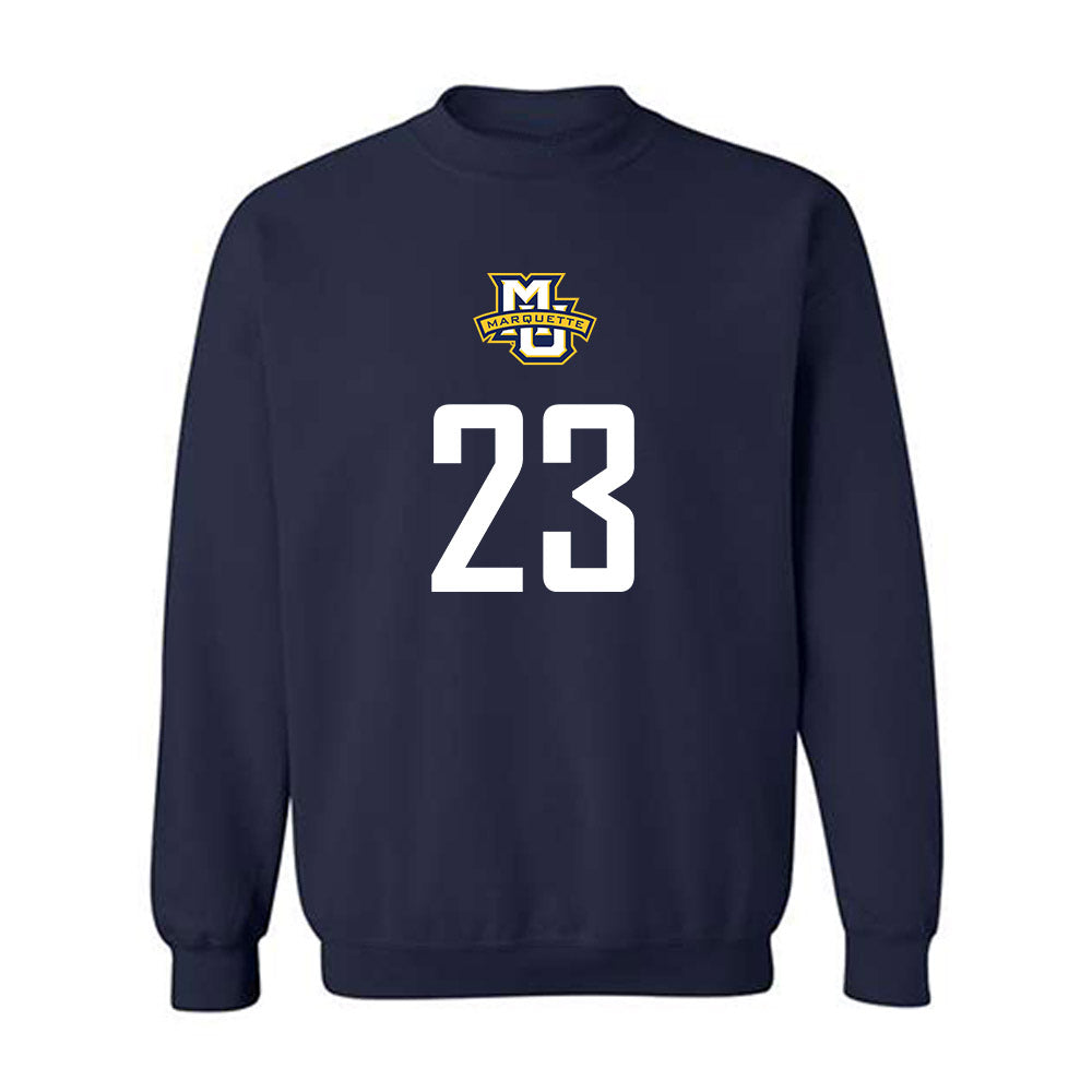 Marquette - NCAA Men's Soccer : Drew Mullins - Sports Shersey Crewneck Sweatshirt-0