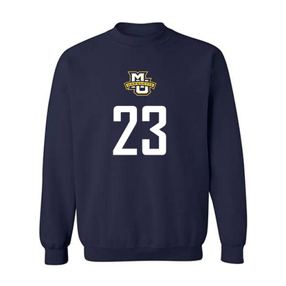 Marquette - NCAA Men's Soccer : Drew Mullins - Sports Shersey Crewneck Sweatshirt-0