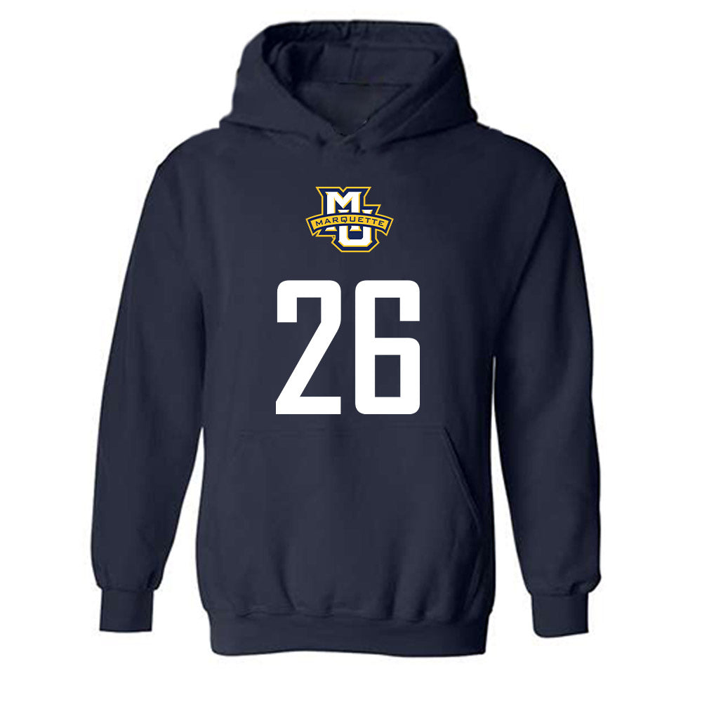 Marquette - NCAA Men's Soccer : Hudson Torrez - Sports Shersey Hooded Sweatshirt-0