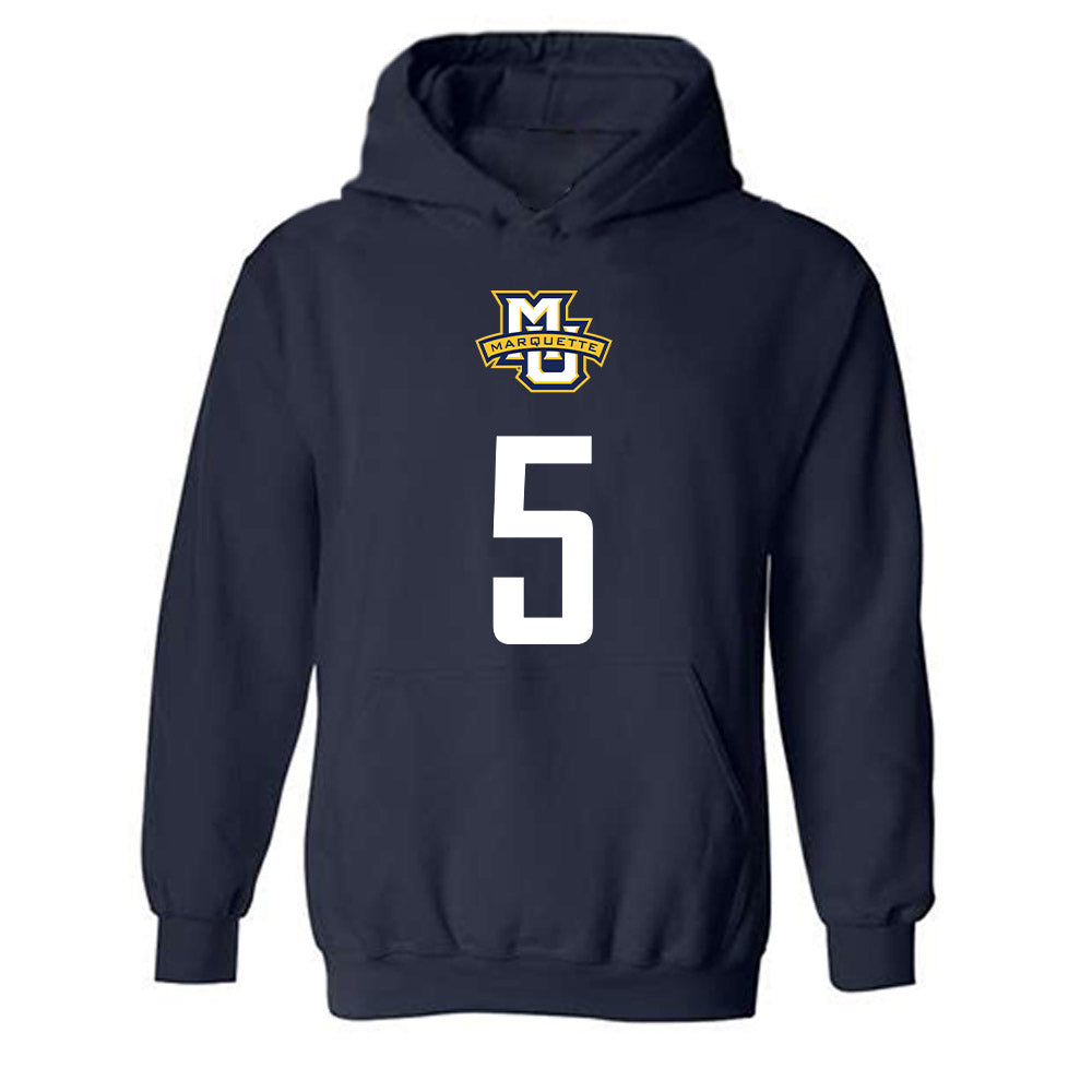 Marquette - NCAA Men's Soccer : Tristan Ronnestad-Stevens - Sports Shersey Hooded Sweatshirt-0