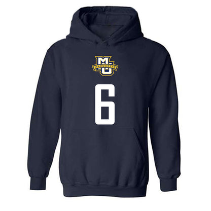 Marquette - NCAA Men's Soccer : Mateo Stoka - Sports Shersey Hooded Sweatshirt-0