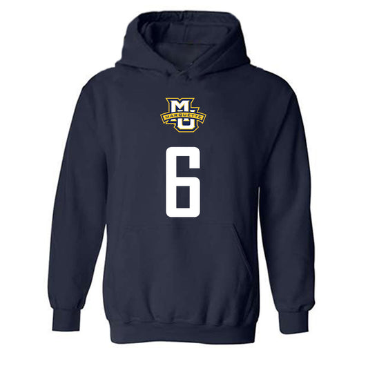 Marquette - NCAA Men's Soccer : Mateo Stoka - Sports Shersey Hooded Sweatshirt-0