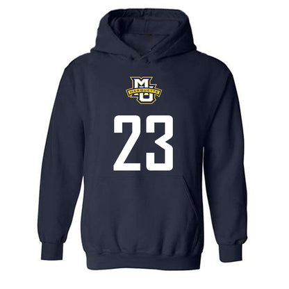 Marquette - NCAA Men's Soccer : Drew Mullins - Sports Shersey Hooded Sweatshirt-0