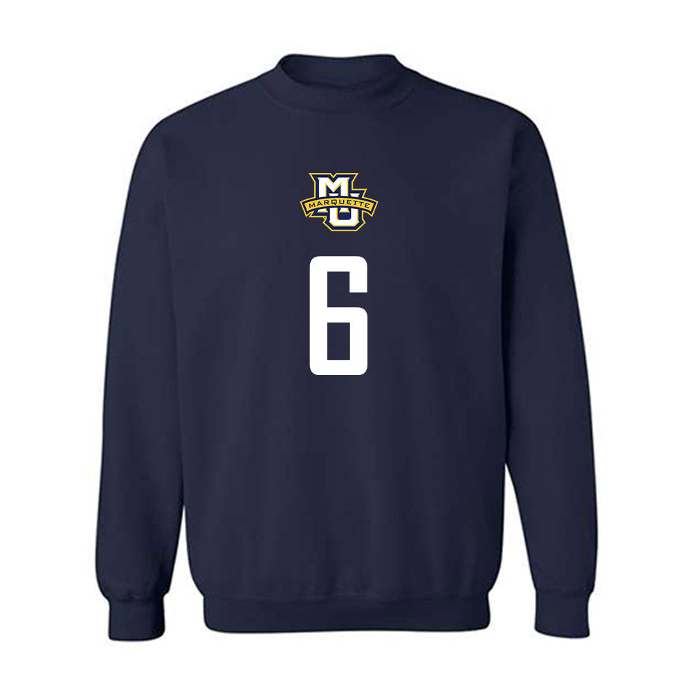 Marquette - NCAA Men's Soccer : Mateo Stoka - Sports Shersey Crewneck Sweatshirt-0
