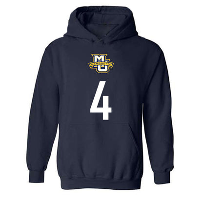 Marquette - NCAA Men's Soccer : Andreas Fotland - Sports Shersey Hooded Sweatshirt-0