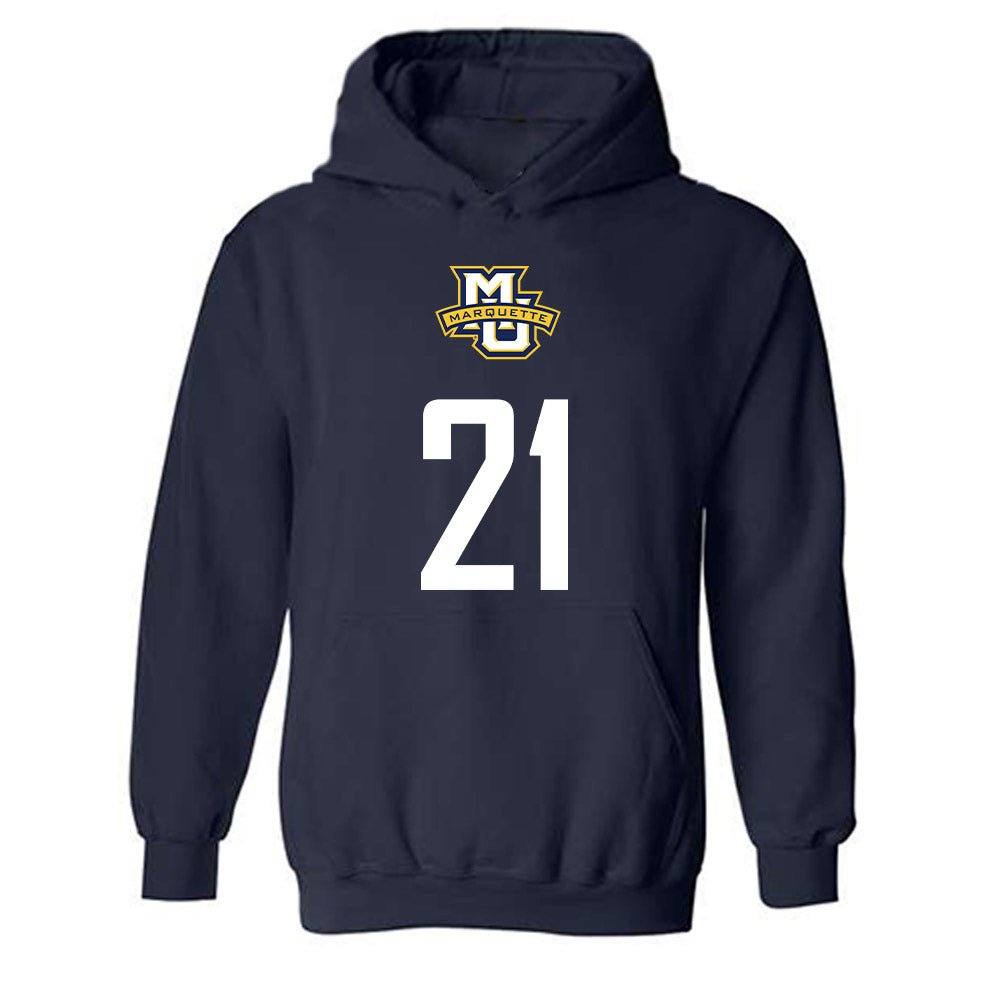 Marquette - NCAA Men's Soccer : Gabriel Rokov - Sports Shersey Hooded Sweatshirt-0