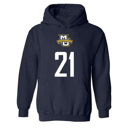 Marquette - NCAA Men's Soccer : Gabriel Rokov - Sports Shersey Hooded Sweatshirt-0