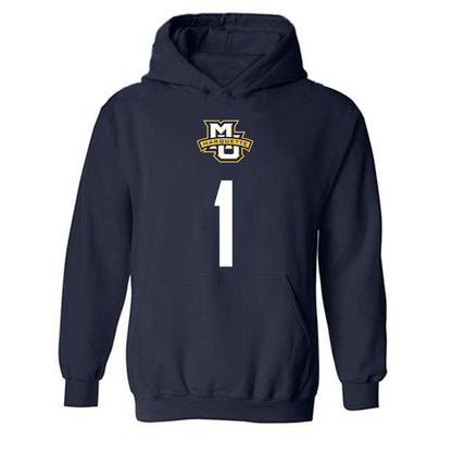 Marquette - NCAA Men's Soccer : Marten Brink - Sports Shersey Hooded Sweatshirt