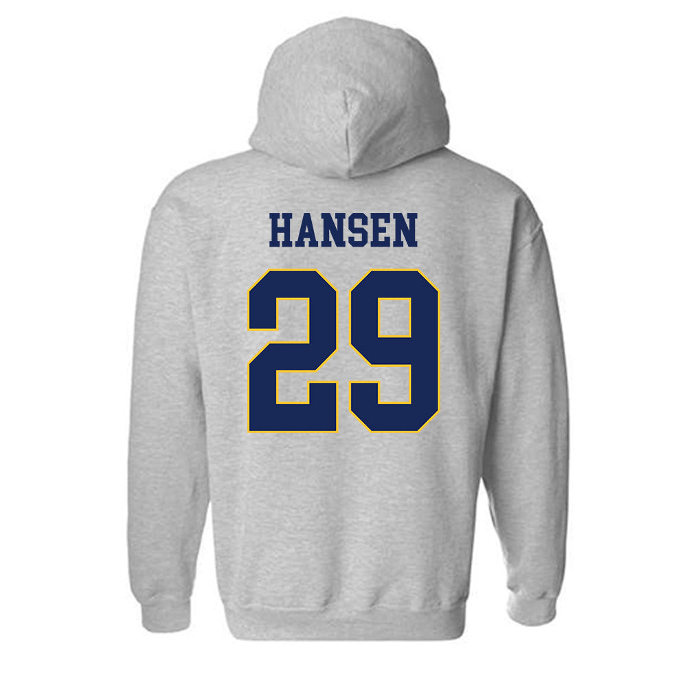 Marquette - NCAA Women's Lacrosse : Megan Hansen - Generic Sports Shersey Hooded Sweatshirt-1