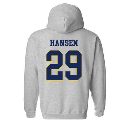 Marquette - NCAA Women's Lacrosse : Megan Hansen - Generic Sports Shersey Hooded Sweatshirt-1