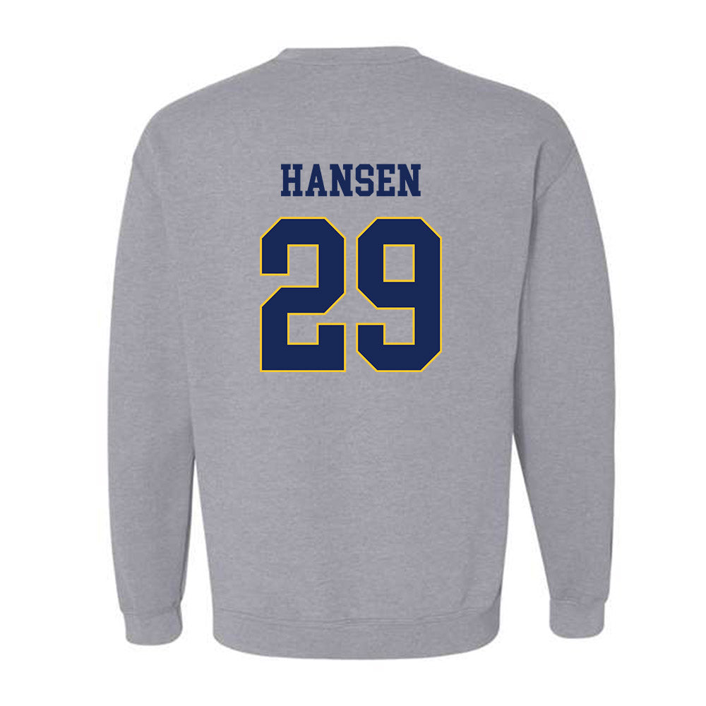 Marquette - NCAA Women's Lacrosse : Megan Hansen - Generic Sports Shersey Crewneck Sweatshirt-1