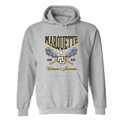 Marquette - NCAA Women's Lacrosse : Mia Oh - Generic Sports Shersey Hooded Sweatshirt-0