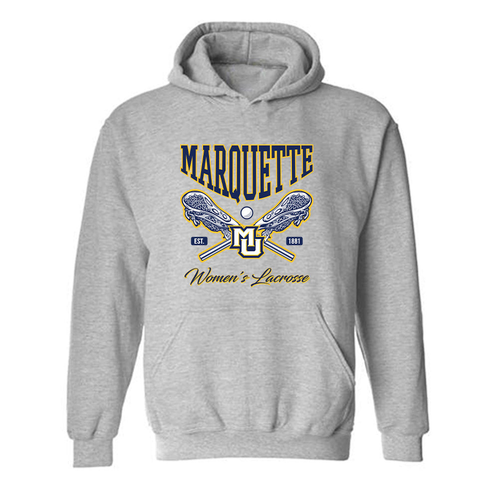 Marquette - NCAA Women's Lacrosse : Eliza Agate - Generic Sports Shersey Hooded Sweatshirt-0