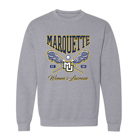 Marquette - NCAA Women's Lacrosse : Mia Oh - Generic Sports Shersey Crewneck Sweatshirt-0