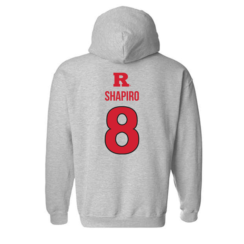 Rutgers - NCAA Baseball : Garrett Shapiro - Sport Shersey Hooded Sweatshirt-1