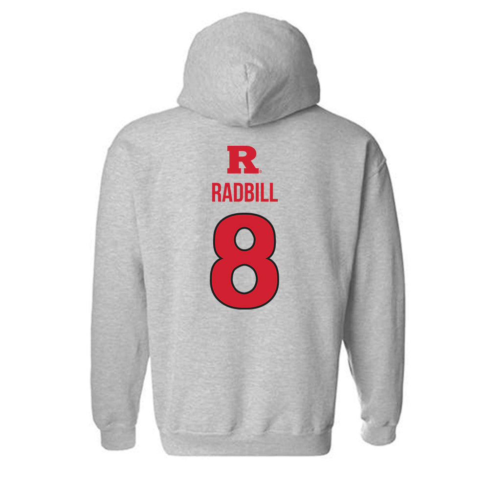 Rutgers - NCAA Baseball : Henry Radbill - Sport Shersey Hooded Sweatshirt-1