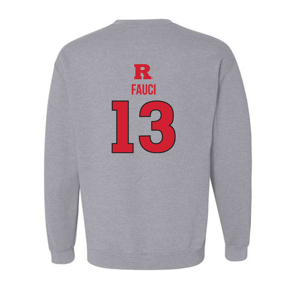 Rutgers - NCAA Baseball : Sonny Fauci - Crewneck Sweatshirt Sports Shersey