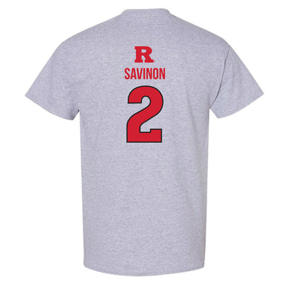 Rutgers - NCAA Baseball : Jordan Savinon - Sport Shersey T-Shirt-1