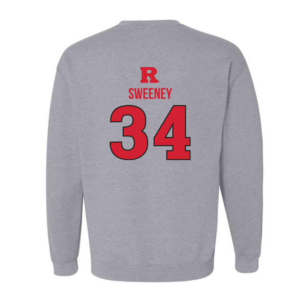 Rutgers - NCAA Baseball : Jack Sweeney - Sport Shersey Crewneck Sweatshirt-1