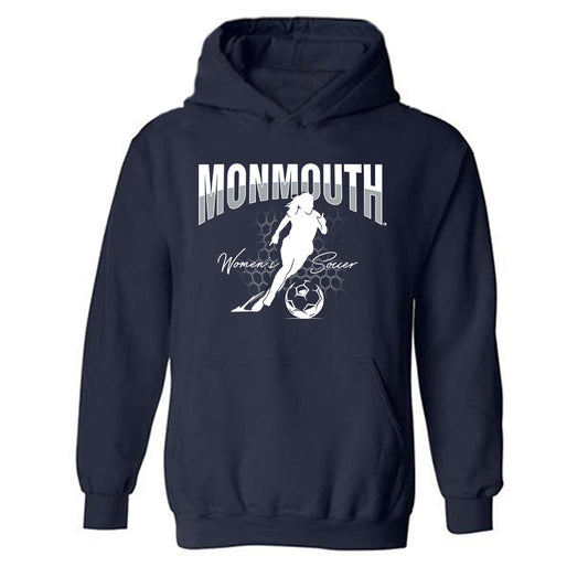 Monmouth - NCAA Women's Soccer : Ashley Lavrich - Sports Shersey Hooded Sweatshirt