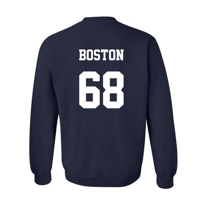 Monmouth - NCAA Football : Logan Boston - Classic Shersey Crewneck Sweatshirt-1