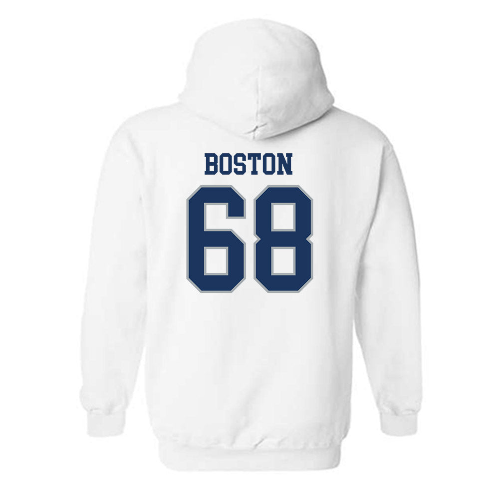 Monmouth - NCAA Football : Logan Boston - Classic Fashion Shersey Hooded Sweatshirt-1