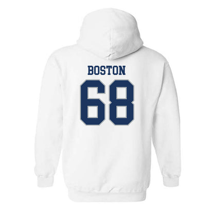 Monmouth - NCAA Football : Logan Boston - Classic Fashion Shersey Hooded Sweatshirt-1