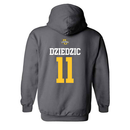 Marquette - NCAA Women's Soccer : Paige Dziedzic - Sports Shersey Hooded Sweatshirt-1