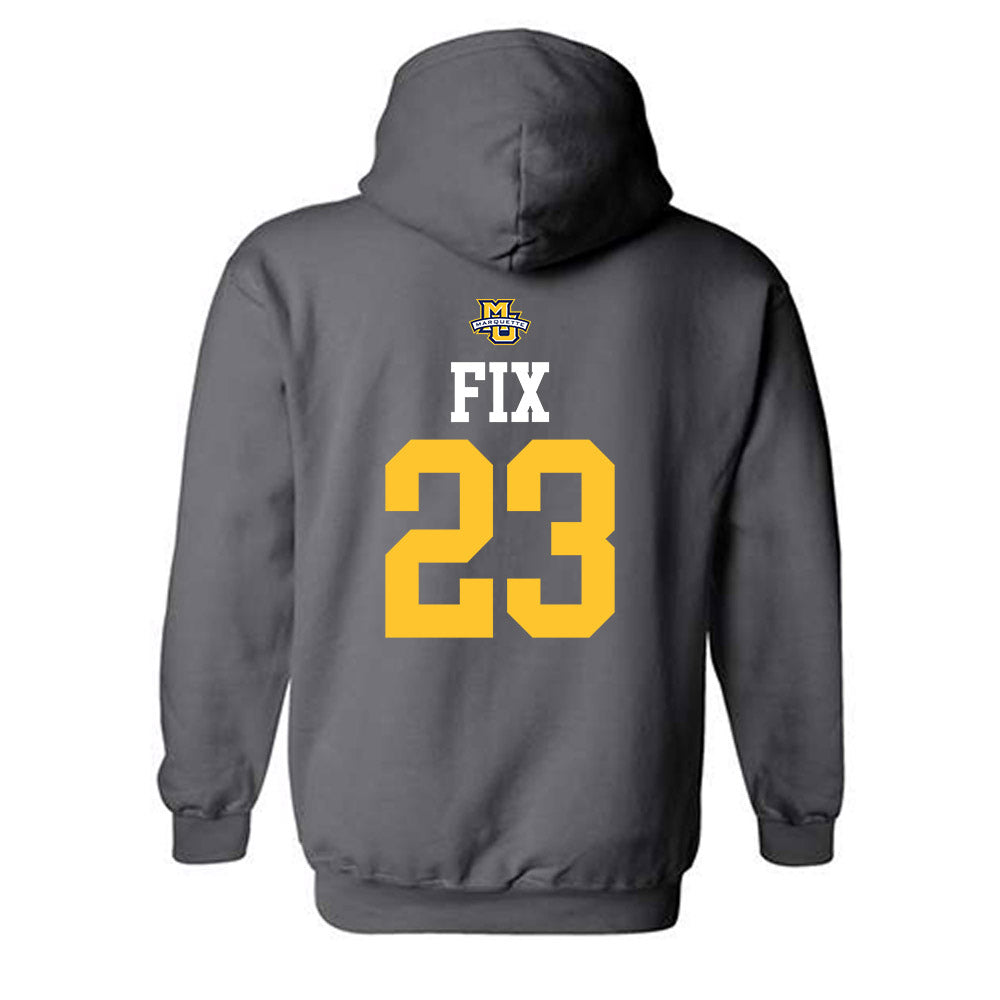 Marquette - NCAA Women's Soccer : Emily Fix - Sports Shersey Hooded Sweatshirt-1