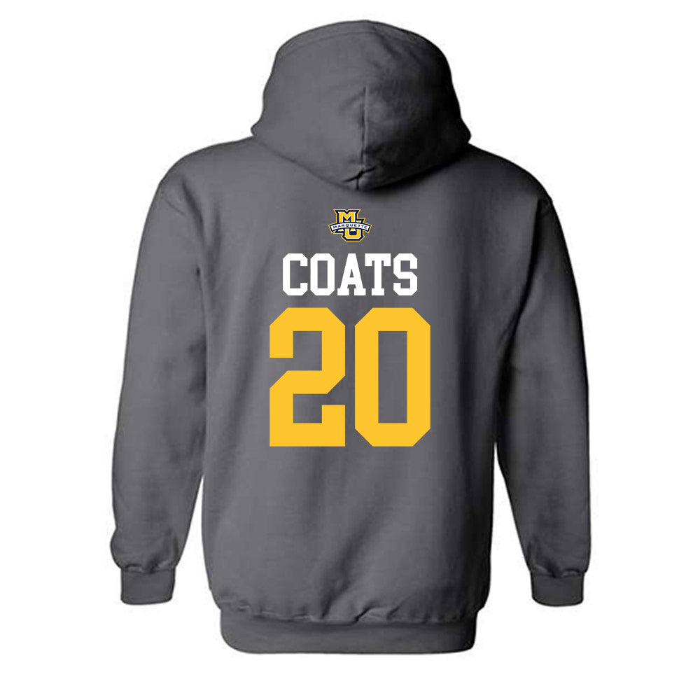 Marquette - NCAA Women's Soccer : Lilly Coats - Sports Shersey Hooded Sweatshirt