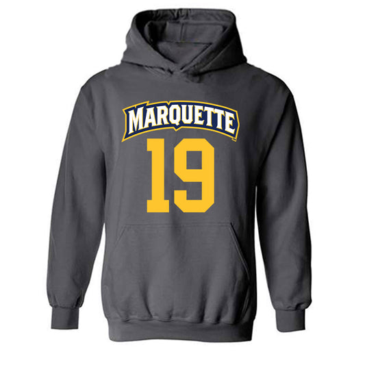 Marquette - NCAA Women's Soccer : Meg Decker - Sports Shersey Hooded Sweatshirt-0