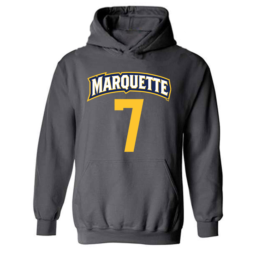 Marquette - NCAA Women's Soccer : Ida Marhaug - Sports Shersey Hooded Sweatshirt-0