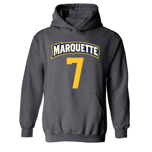 Marquette - NCAA Women's Soccer : Ida Marhaug - Sports Shersey Hooded Sweatshirt-0