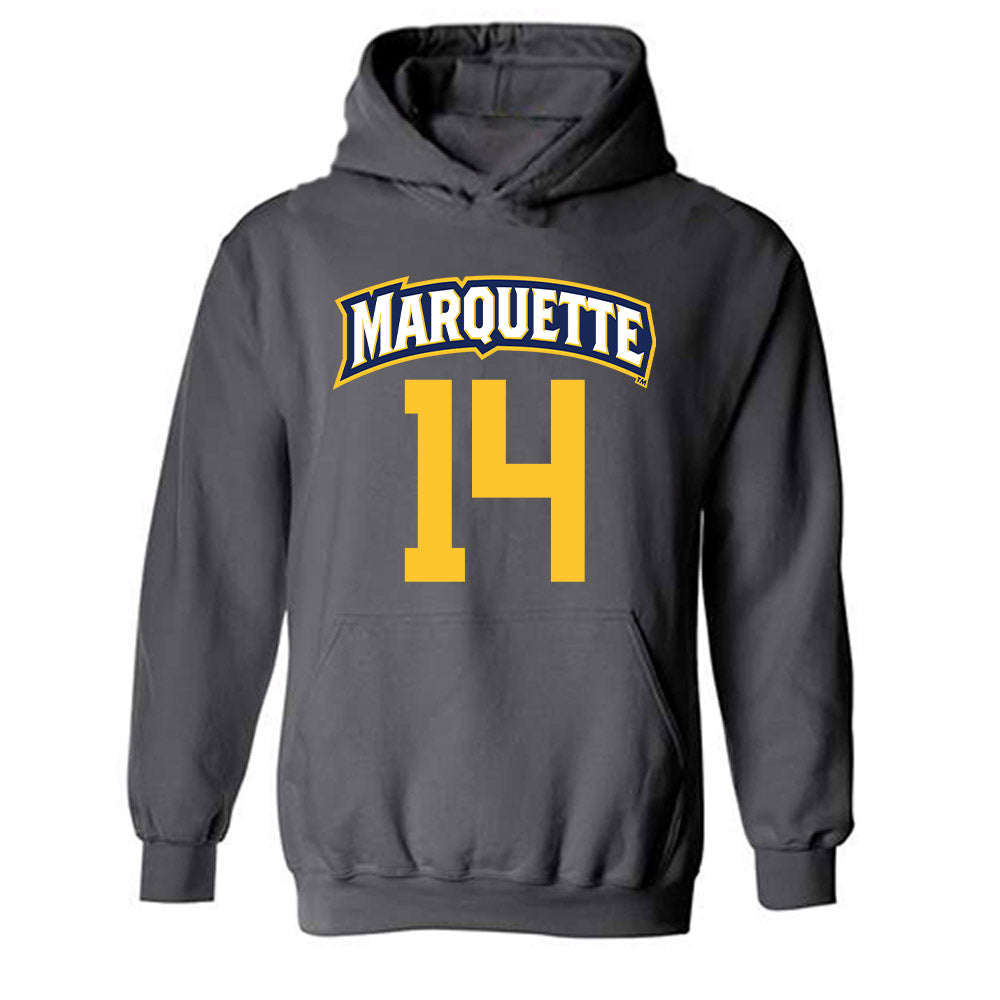 Marquette - NCAA Women's Soccer : Mia Eickmann - Sports Shersey Hooded Sweatshirt-0