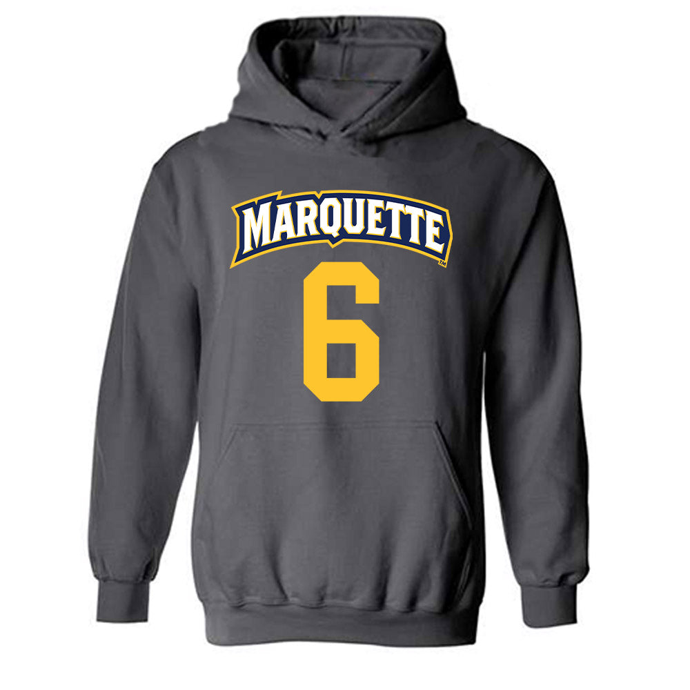 Marquette - NCAA Women's Soccer : Coco Dorfman - Sports Shersey Hooded Sweatshirt-0