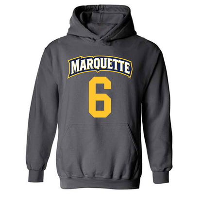 Marquette - NCAA Women's Soccer : Coco Dorfman - Sports Shersey Hooded Sweatshirt-0