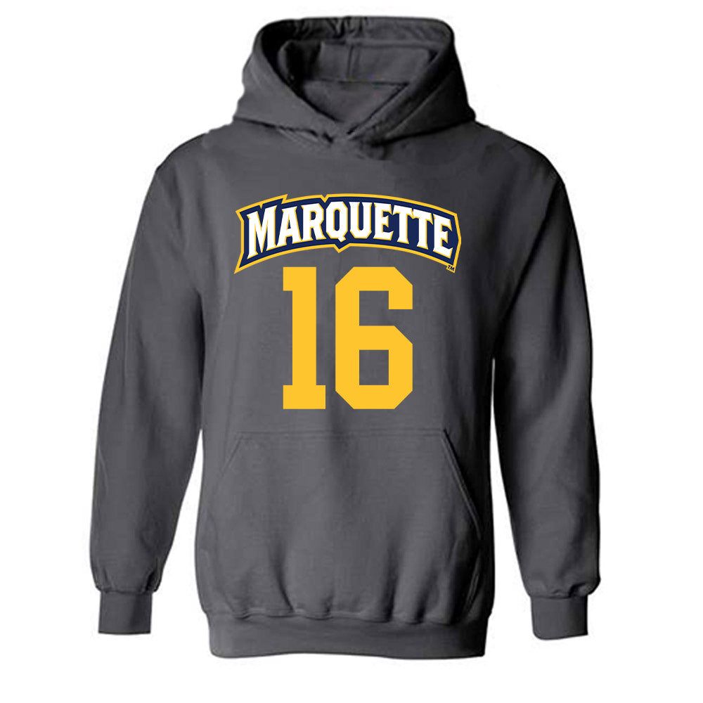 Marquette - NCAA Women's Soccer : Olivia Hernandez - Sports Shersey Hooded Sweatshirt-0