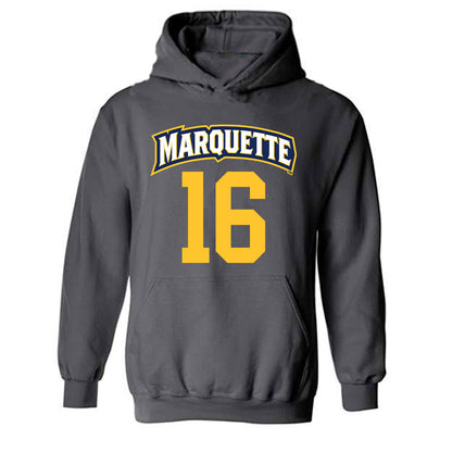 Marquette - NCAA Women's Soccer : Olivia Hernandez - Sports Shersey Hooded Sweatshirt-0