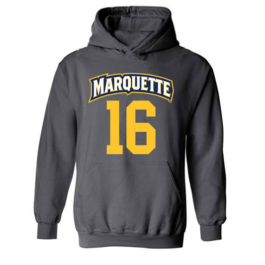 Marquette - NCAA Women's Soccer : Olivia Hernandez - Sports Shersey Hooded Sweatshirt-0
