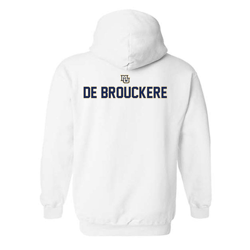 Marquette - NCAA Men's Track & Field : Niels De Brouckere - Generic Shersey Hooded Sweatshirt-1