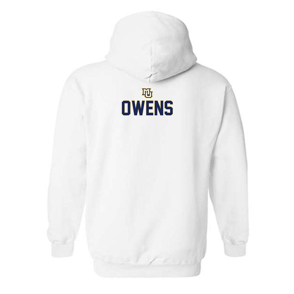 Marquette - NCAA Men's Basketball : Damarius Owens - Generic Shersey Hooded Sweatshirt-1