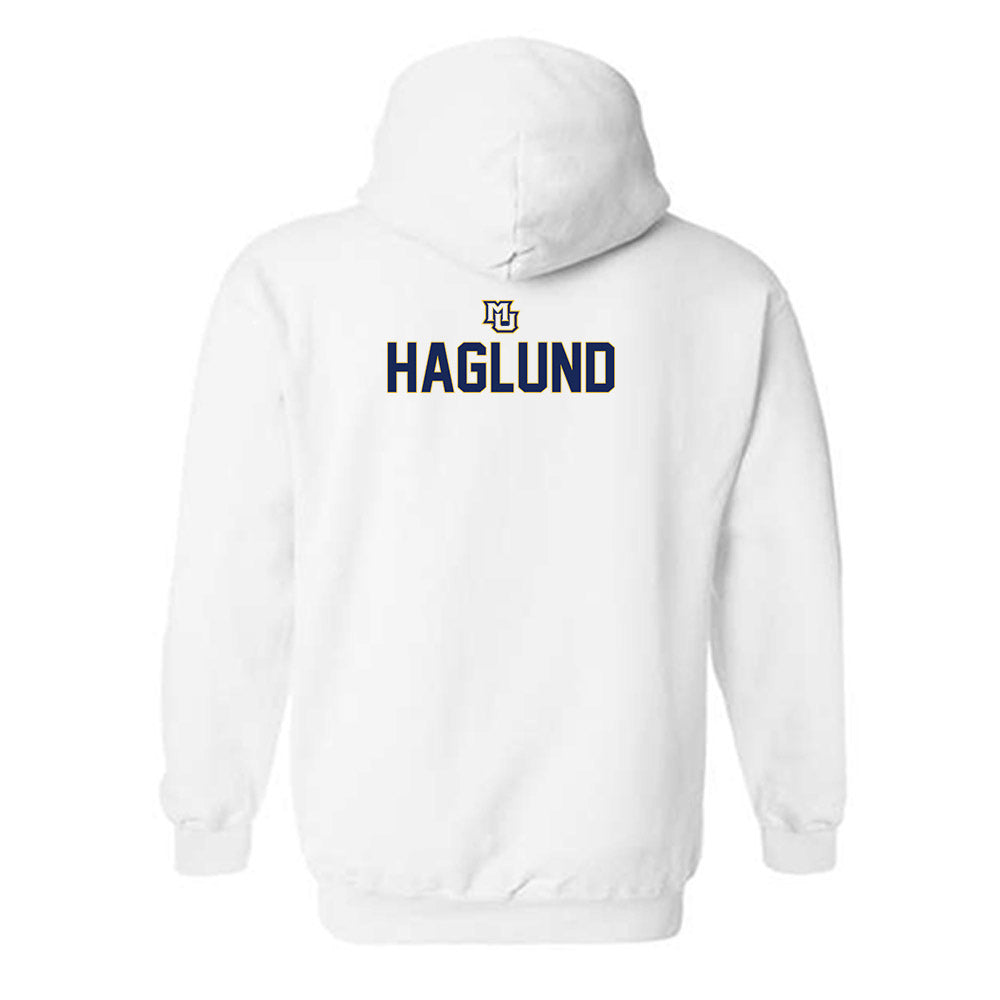 Marquette - NCAA Women's Track & Field : Paige Haglund - Generic Shersey Hooded Sweatshirt-1
