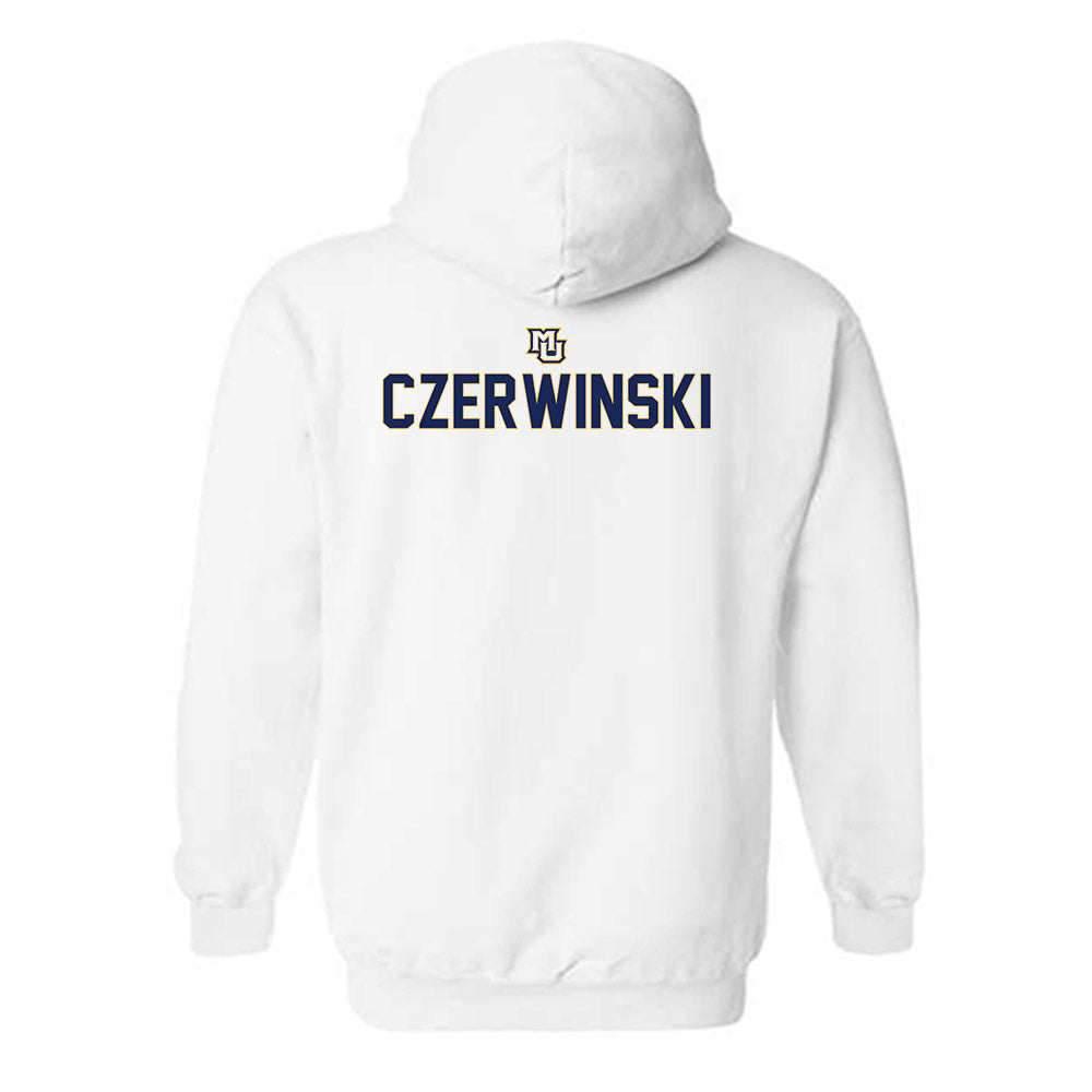 Marquette - NCAA Men's Track & Field : Russell Czerwinski - Generic Shersey Hooded Sweatshirt