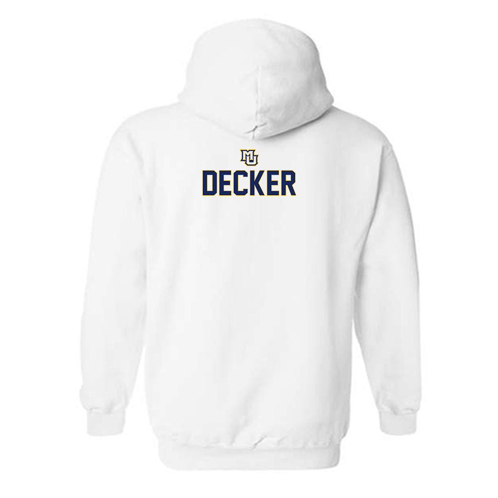 Marquette - NCAA Women's Soccer : Meg Decker - Generic Shersey Hooded Sweatshirt-1