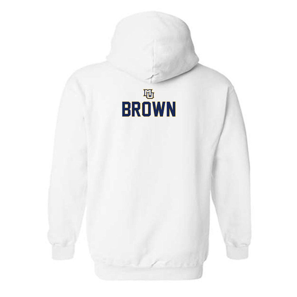 Marquette - NCAA Women's Lacrosse : Haley Brown - Generic Shersey Hooded Sweatshirt-1