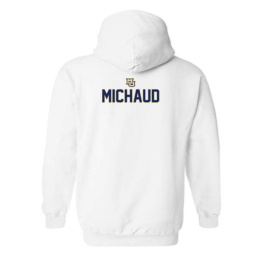 Marquette - NCAA Men's Lacrosse : Scott Michaud - Generic Shersey Hooded Sweatshirt-1