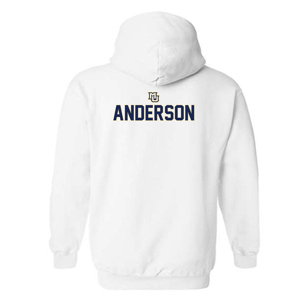 Marquette - NCAA Men's Track & Field : Jude Anderson - Generic Shersey Hooded Sweatshirt-1