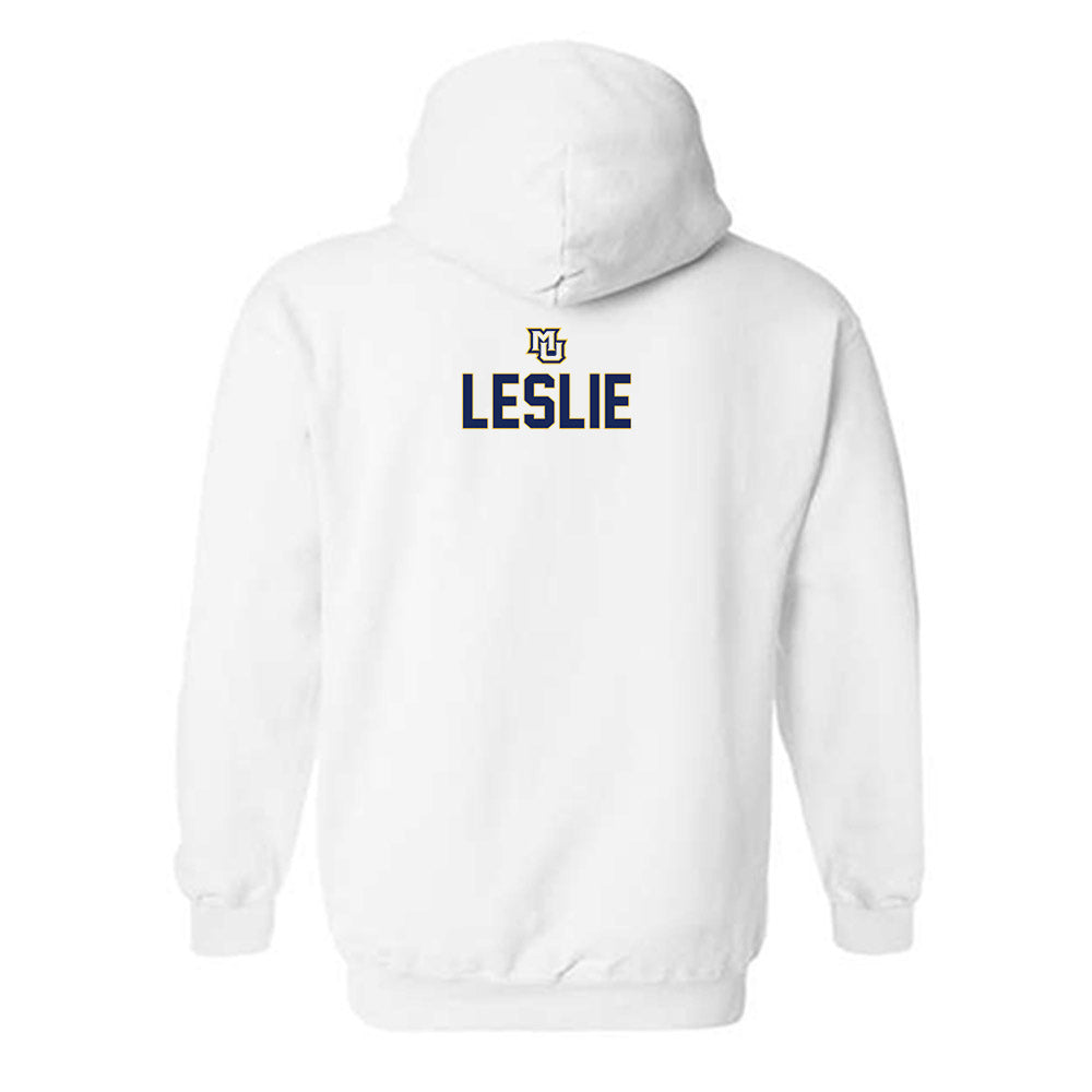 Marquette - NCAA Men's Lacrosse : Parker Leslie - Generic Shersey Hooded Sweatshirt-1