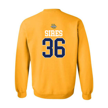 Marquette - NCAA Men's Lacrosse : Ronald Sires - Sports Shersey Crewneck Sweatshirt-1